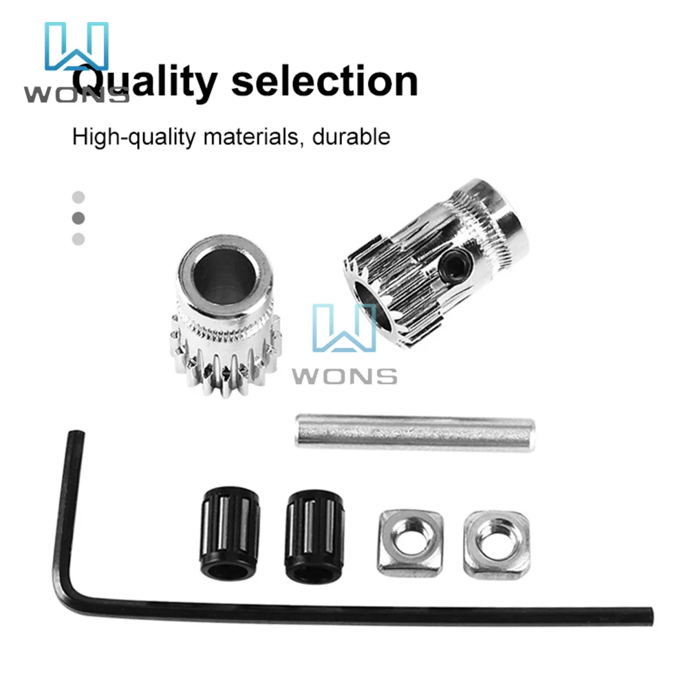 8-in-1 3D Printer Accessories Feeding Wire Pulley Set
8-in-1 3D Printer Accessories Feeding Wire Pulley Set