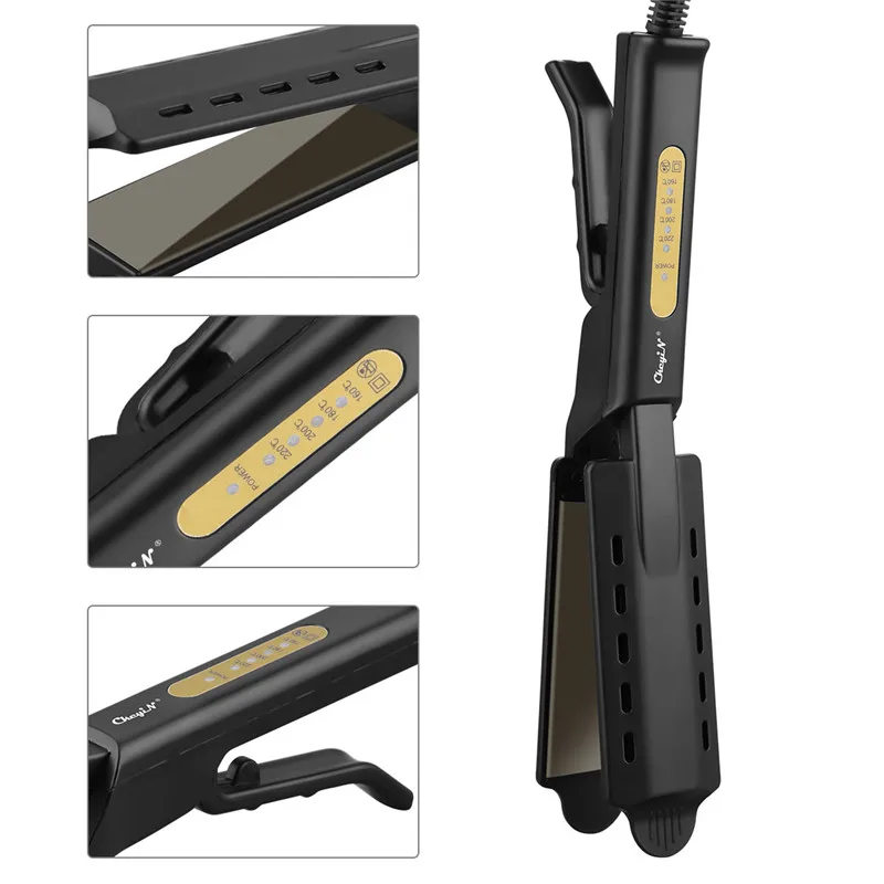 CkeyiN Professional Hair Straightener Ceramic Tourmaline Ionic Flat Iron Heating Temperature Adjustment Straightening Curling 45
CkeyiN Professional Hair Straightener Ceramic Tourmaline Ionic Flat Iron Heating Temperature Adjustment Straightening Curling 45