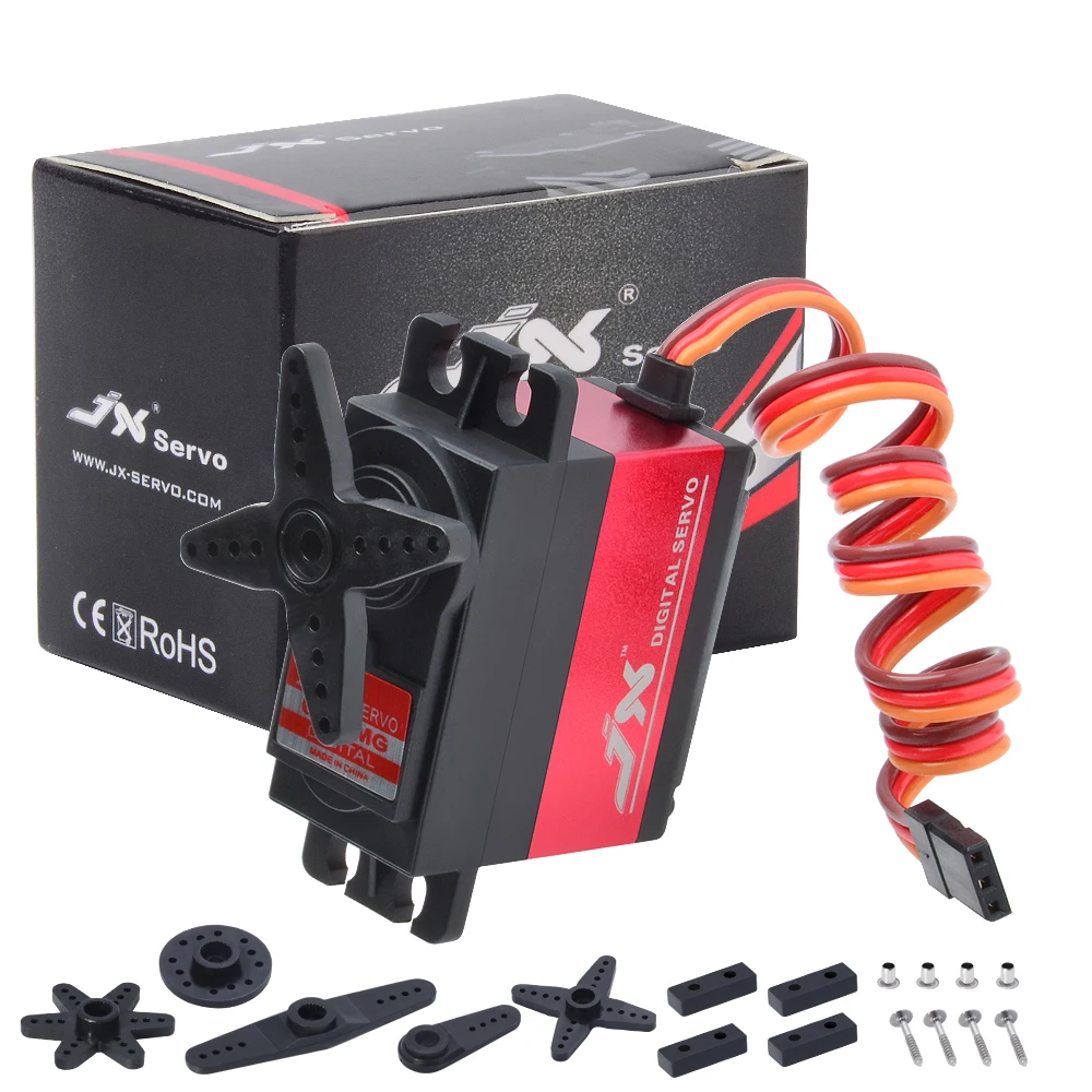 JX PDI-6208MG 8kg 0.07 sec High Speed Metal Gear Digital Standard Servo for 1/10 RC Drift Car Buggy Crawler Plane
JX PDI-6208MG 8kg 0.07 sec High Speed Metal Gear Digital Standard Servo for 1/10 RC Drift Car Buggy Crawler Plane