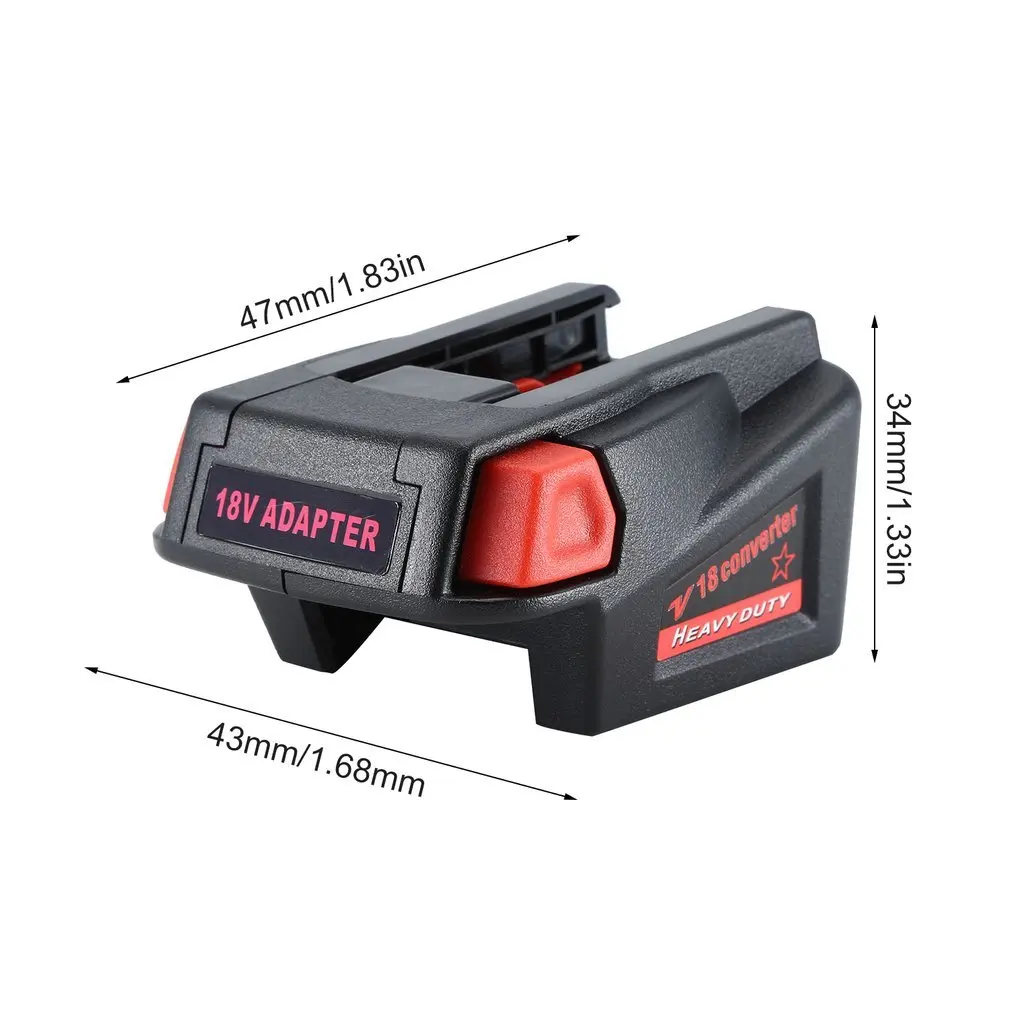 Adapter Converter Plastic Case Charging Protection Circuit Board for Milwaukee M18 18V Li-ion Battery to V18 Battery 
Adapter Converter Plastic Case Charging Protection Circuit Board for Milwaukee M18 18V Li-ion Battery to V18 Battery