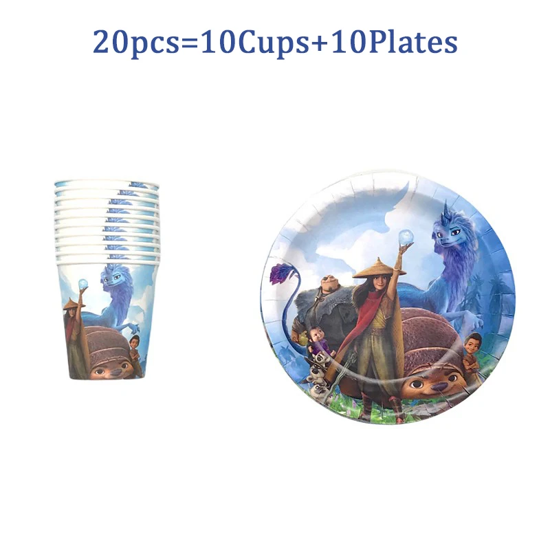 Disney Raya and The Last Dragon Kids Birthday Party Decorations Disposable Tableware Set Paper Cup Plate Baby Shower Supplies
Disney Raya and The Last Dragon Kids Birthday Party Decorations Disposable Tableware Set Paper Cup Plate Baby Shower Supplies