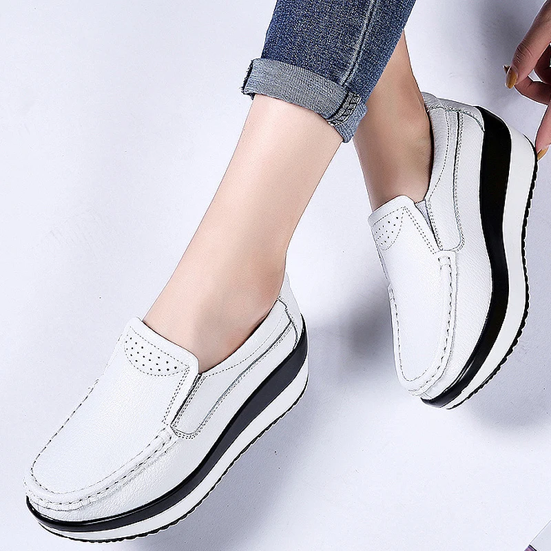 Women Flats Platform Shoes Women Elegant Genuine Leather Shoes Woman Autumn Slip On Casual Flat Shoes Women Zapatos De Mujer
Women Flats Platform Shoes Women Elegant Genuine Leather Shoes Woman Autumn Slip On Casual Flat Shoes Women Zapatos De Mujer