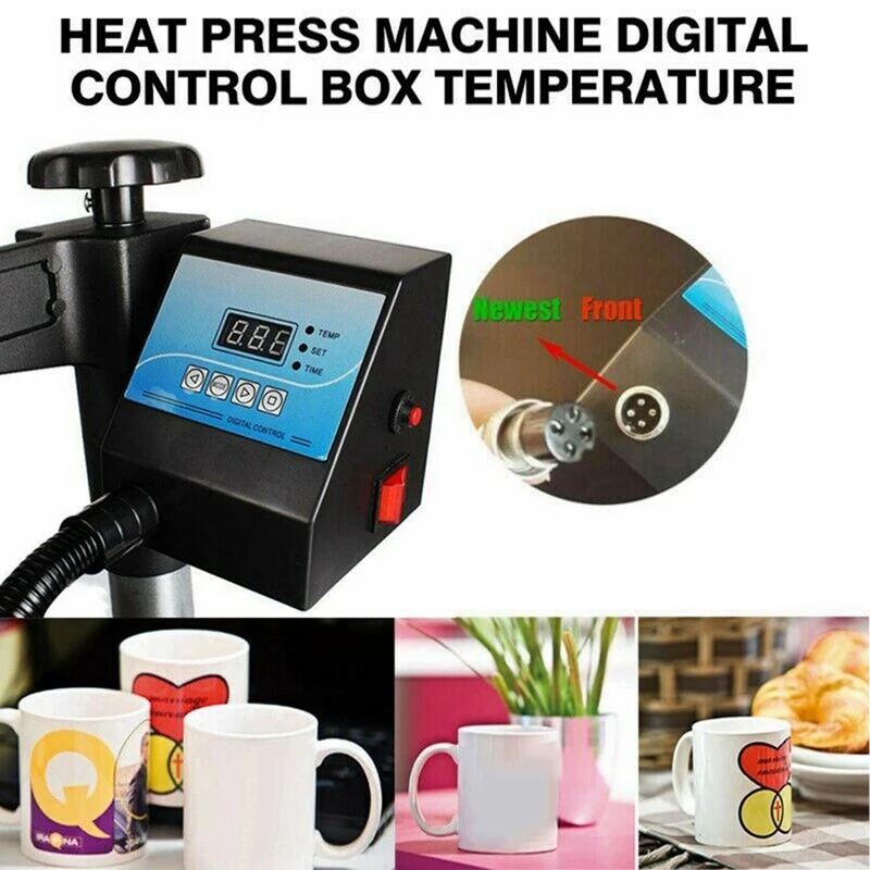 Digital Control Box Heat Press Digital Temperature Controller for Mug/Plate/Stone Photo/T-Shirt Black
Digital Control Box Heat Press Digital Temperature Controller for Mug/Plate/Stone Photo/T-Shirt Black