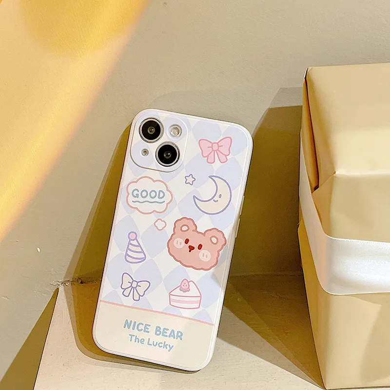 Dessert Lattice Bear Phone Cases for iPhone 13 12 11 Pro Max X XS Max XR 6 7 8 Plus 12 mini SE 2020 Soft Back Shell Cover
Dessert Lattice Bear Phone Cases for iPhone 13 12 11 Pro Max X XS Max XR 6 7 8 Plus 12 mini SE 2020 Soft Back Shell Cover