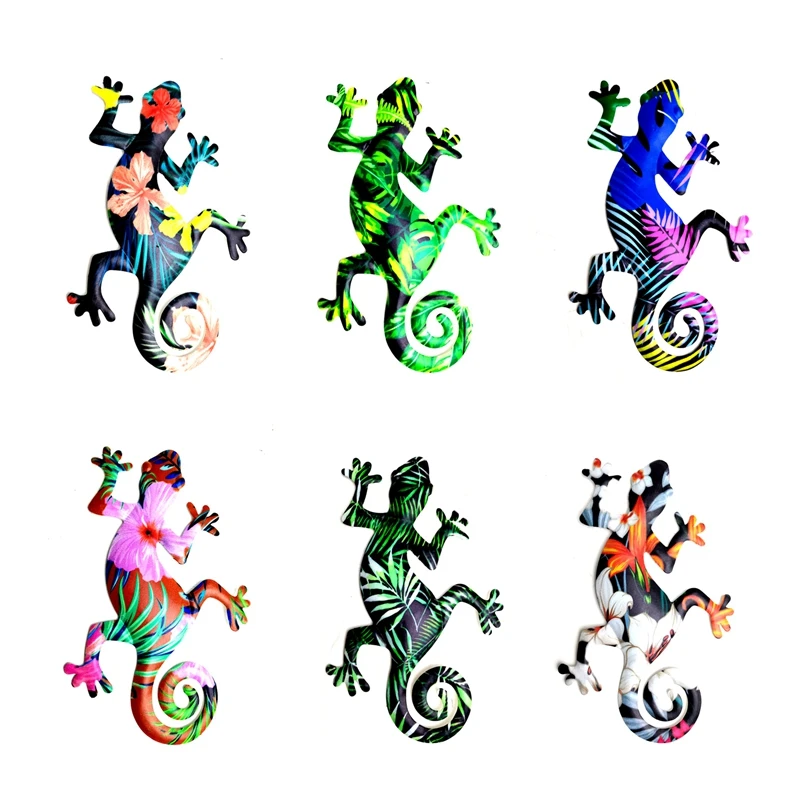 6PCS Wall Hanging Metal Gecko Wall Art Decoration Durable Iron Garden Art Sculptures Ornament for Fence Home Decor
6PCS Wall Hanging Metal Gecko Wall Art Decoration Durable Iron Garden Art Sculptures Ornament for Fence Home Decor