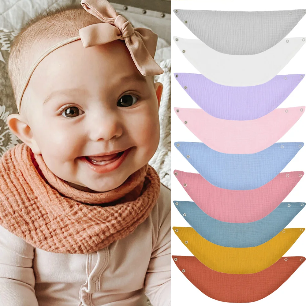 Adjustable Double Layer Cotton Gauze Baby Bibs Snap Button Soft Burp Clothes Triangle Newborn Bandana Drool Scarf Saliva Towel
Adjustable Double Layer Cotton Gauze Baby Bibs Snap Button Soft Burp Clothes Triangle Newborn Bandana Drool Scarf Saliva Towel