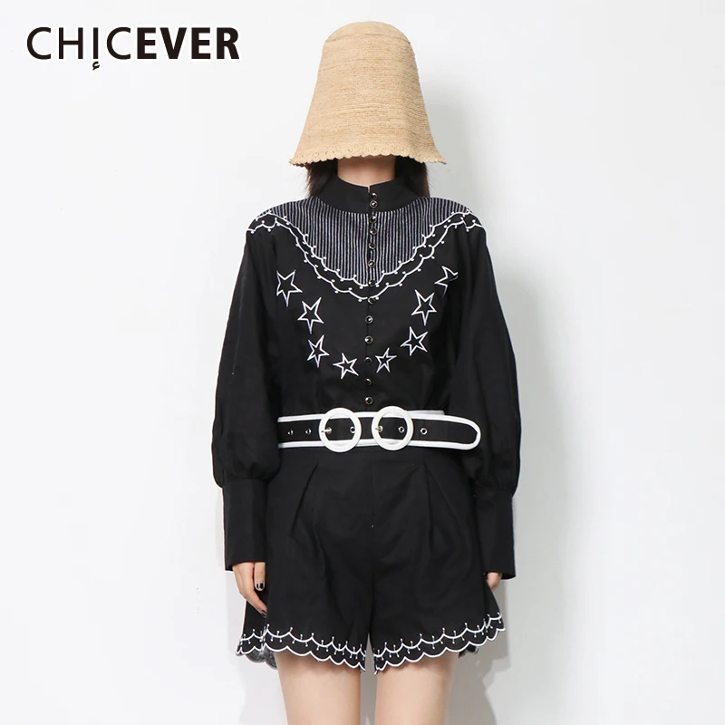 Женский комплект из двух предметов с вышивкой CHICEVER, белая рубашка с длинным рукавом и воротником-стойкой, шорты с высокой талией, повседневн...
Женский комплект из двух предметов с вышивкой CHICEVER, белая рубашка с длинным рукавом и воротником-стойкой, шорты с высокой талией, повседневн...