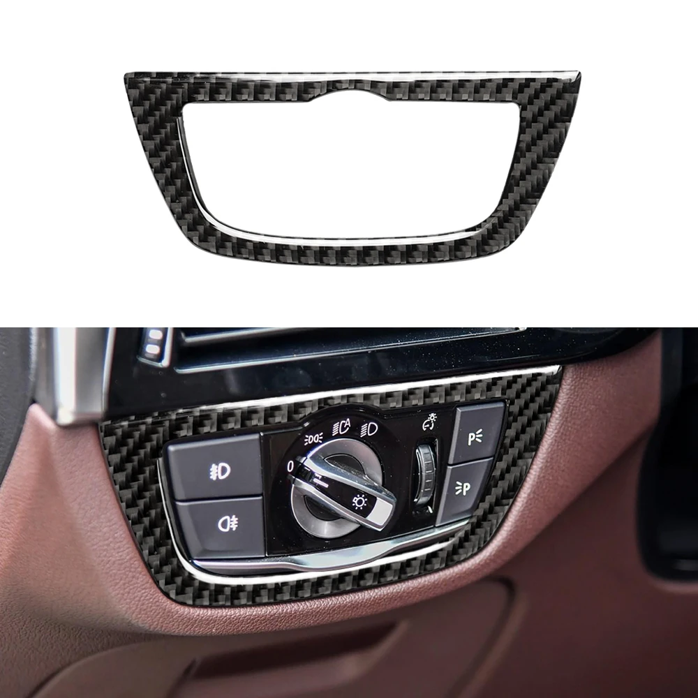 for BMW 5 Series G30 G38 528Li 530Li 540Li Headlight Switch Control Decoration Trim Cover Carbon Fiber Car Interior Accessories
for BMW 5 Series G30 G38 528Li 530Li 540Li Headlight Switch Control Decoration Trim Cover Carbon Fiber Car Interior Accessories