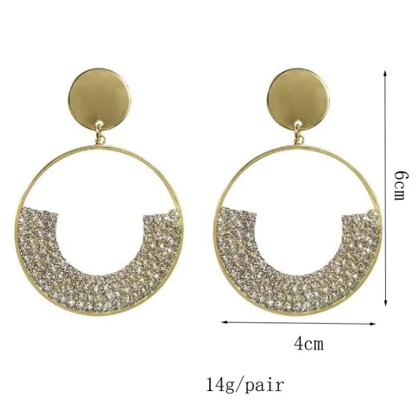 Diamond Circle Drop Earrings For Women Girls Elegant Classic Style Large Dangle Earrings Wedding Party Fashion Jewelry Gifts
Diamond Circle Drop Earrings For Women Girls Elegant Classic Style Large Dangle Earrings Wedding Party Fashion Jewelry Gifts