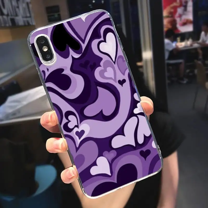 Purple Heart Swirl Pattern Cover Phone Case Transparent for iPhone 6 7 8 11 12 s mini pro X XS XR MAX Plus
Purple Heart Swirl Pattern Cover Phone Case Transparent for iPhone 6 7 8 11 12 s mini pro X XS XR MAX Plus