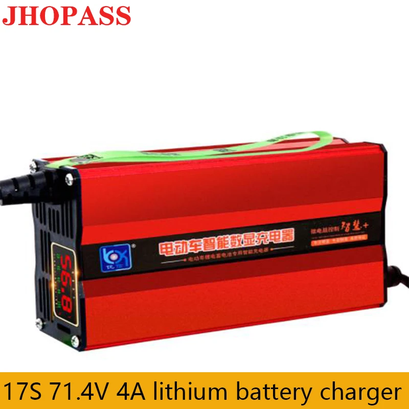 For E-bike & Motorbike & barrow & wheel smart 220V LCD display smart 17S 71.4V 4A lithium battery charger fall stop charger
For E-bike & Motorbike & barrow & wheel smart 220V LCD display smart 17S 71.4V 4A lithium battery charger fall stop charger