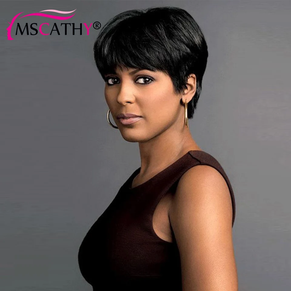 Brazilian Virgin Human Hair Short Straight Bob Wig For Women NO Lace Pixie Cut Wig ForBlack Women Human Hair Natural Color Style
Brazilian Virgin Human Hair Short Straight Bob Wig For Women NO Lace Pixie Cut Wig ForBlack Women Human Hair Natural Color Style