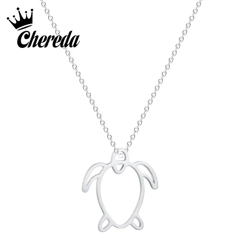 Chereda Hollow Tortoise Necklace for Women Dainty Sea Turtle Necklace Everyday Stainless Steel Choker Jewelry
Chereda Hollow Tortoise Necklace for Women Dainty Sea Turtle Necklace Everyday Stainless Steel Choker Jewelry
