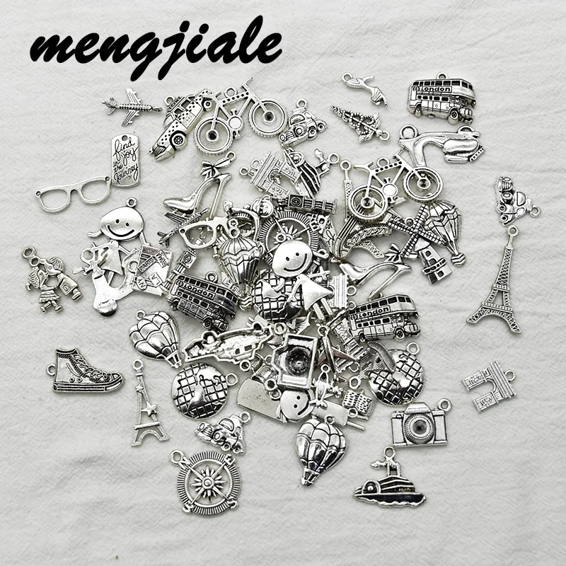 50g Wholesale Random Mix Travel Charms Alloy Metal Boat Airplane Bike Car Pendants For DIY Handmade Jewelry Accessories Making
50g Wholesale Random Mix Travel Charms Alloy Metal Boat Airplane Bike Car Pendants For DIY Handmade Jewelry Accessories Making