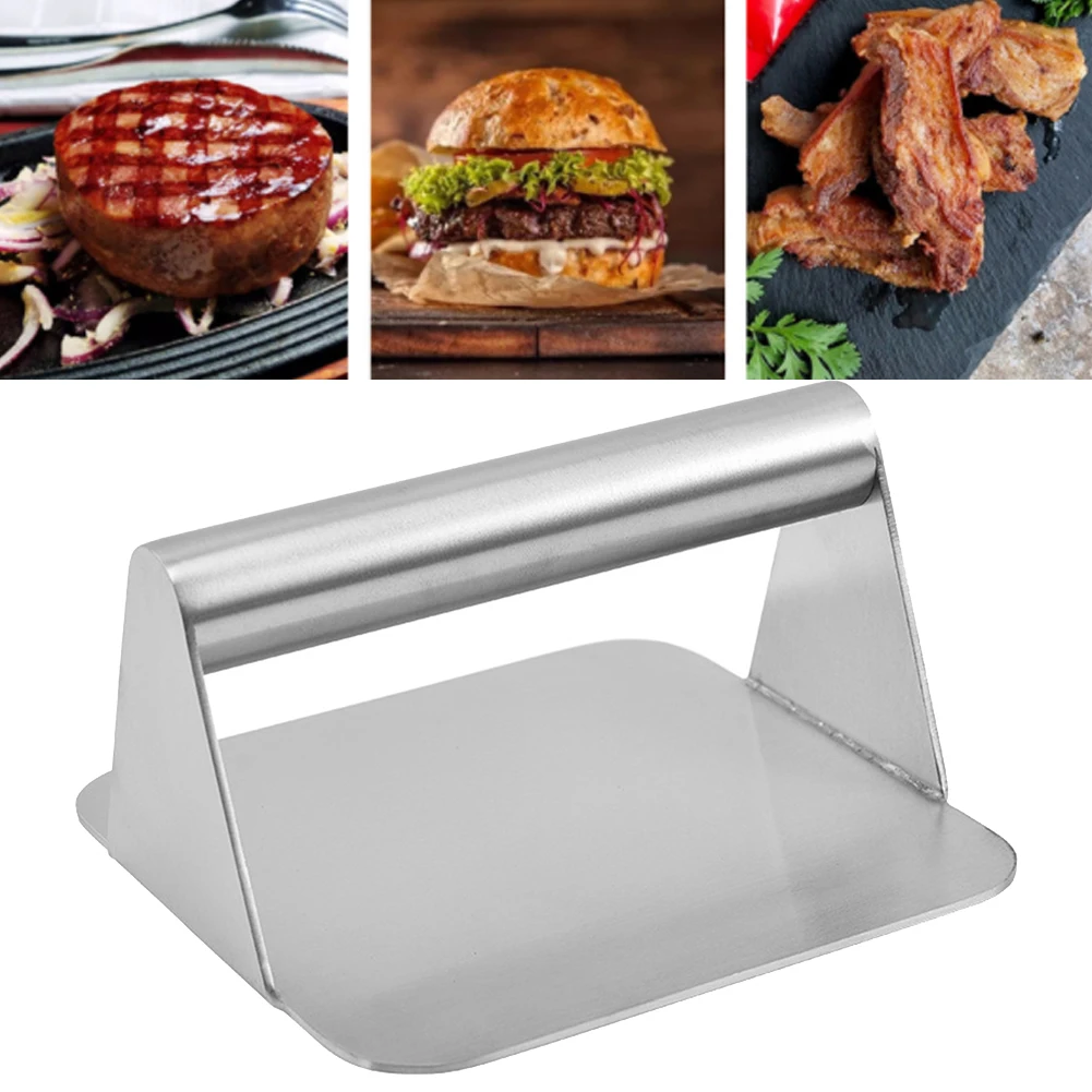 New Durable Stainless Steel Burger Press Round/square Shape Nonstick Burger Smasher Bacon Ham Press Flap Griddle Cooking Tool
New Durable Stainless Steel Burger Press Round/square Shape Nonstick Burger Smasher Bacon Ham Press Flap Griddle Cooking Tool