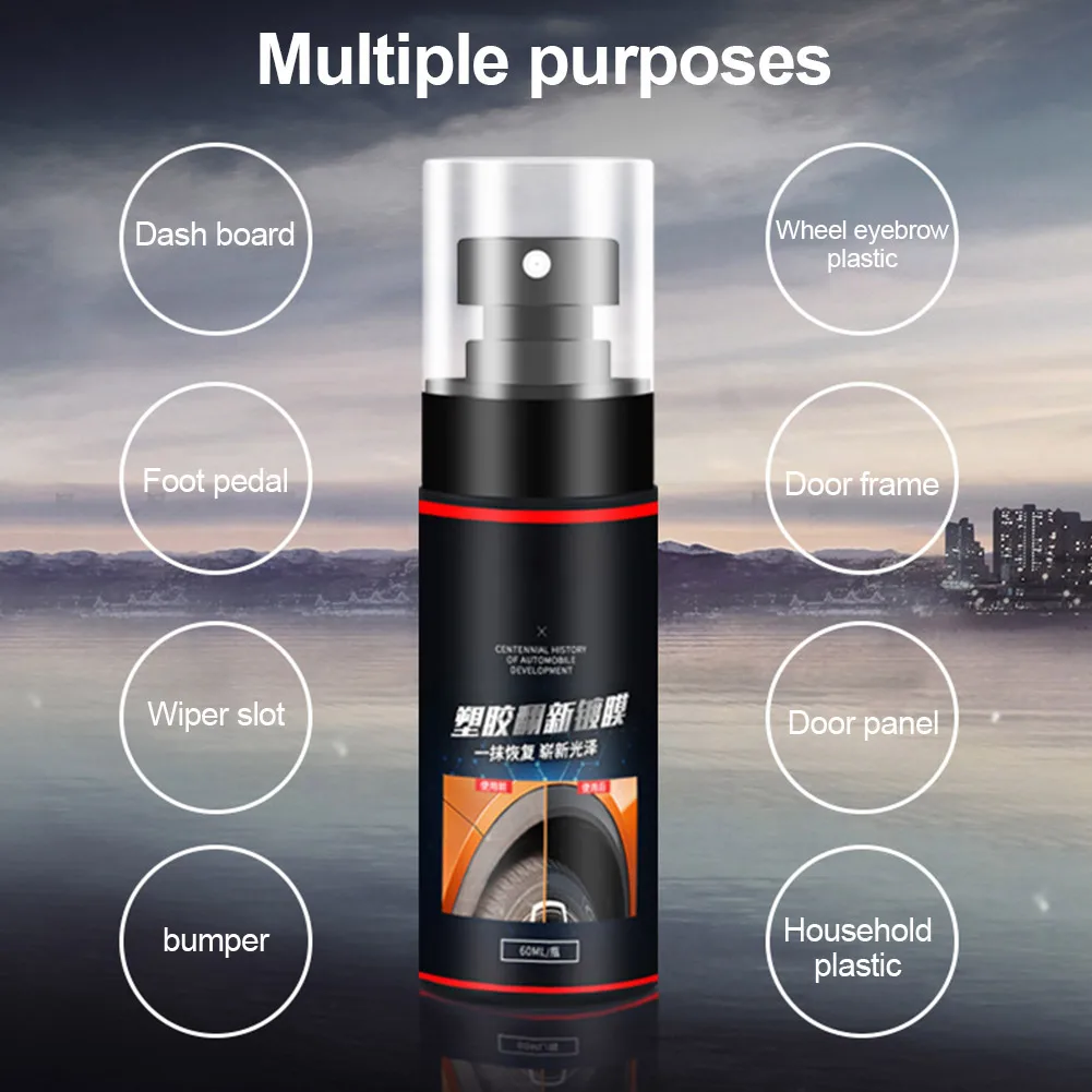 60ml Car Plastic Restore Agent Leather Repair Kit for instrument panel Auto Interior Parts Coating Renovation Restorer
60ml Car Plastic Restore Agent Leather Repair Kit for instrument panel Auto Interior Parts Coating Renovation Restorer