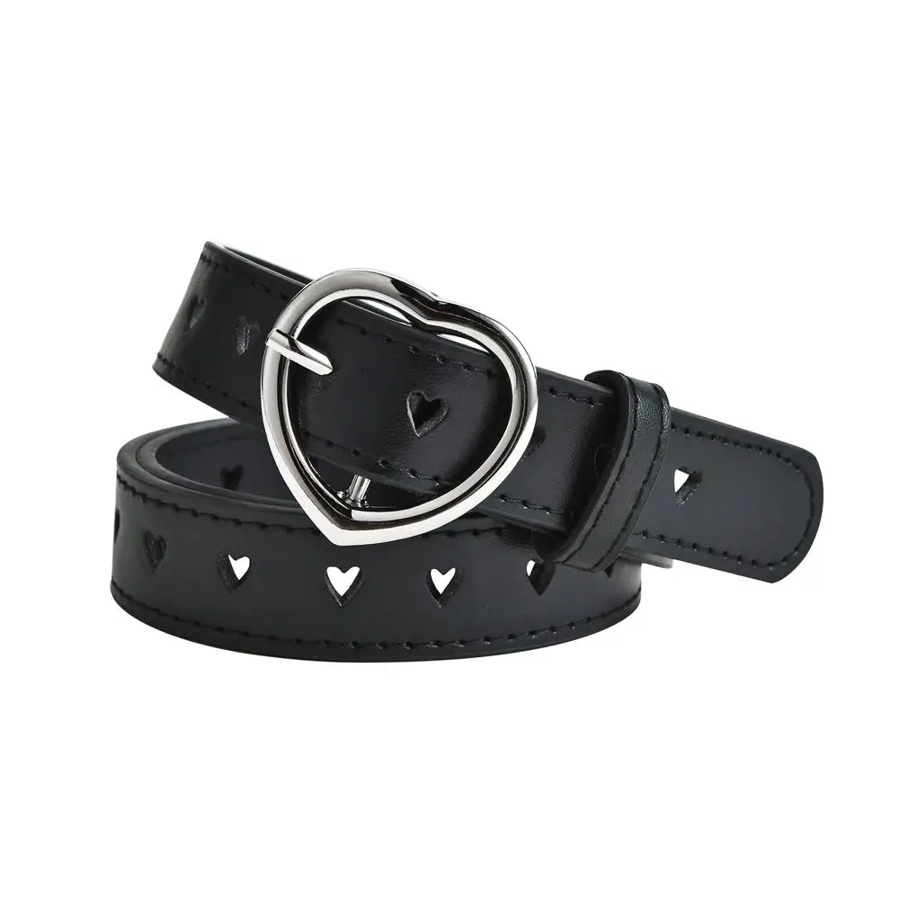 Cute Heart Buckle Faux Leather Belts For Children Girls Solid Color Waistband Love Heart Eyelet Grommet Waist Belt
Cute Heart Buckle Faux Leather Belts For Children Girls Solid Color Waistband Love Heart Eyelet Grommet Waist Belt