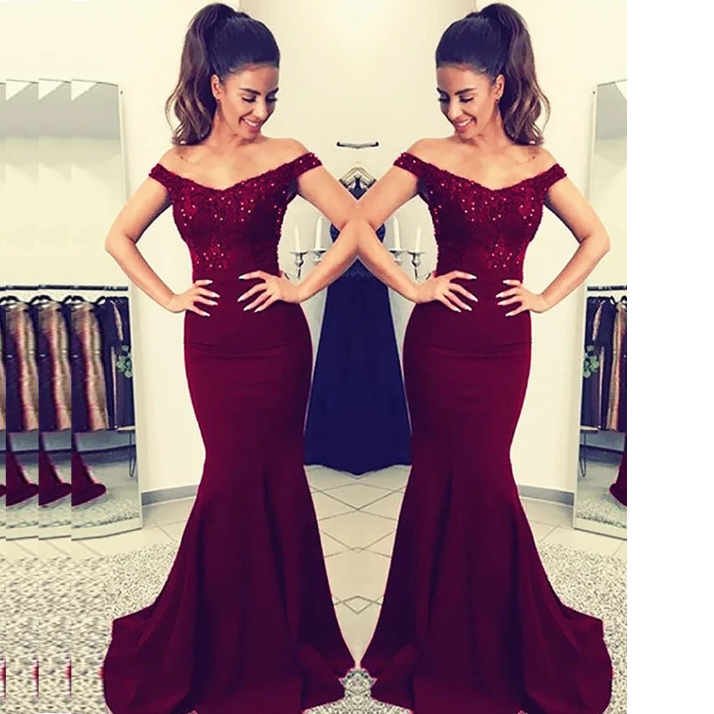 Off-The-Shoulder Elastic Satin Long Mermaid Prom Dresses Off-The-Shoulder Evening Dresses Floor-Length Fashion Party Gowns
Off-The-Shoulder Elastic Satin Long Mermaid Prom Dresses Off-The-Shoulder Evening Dresses Floor-Length Fashion Party Gowns