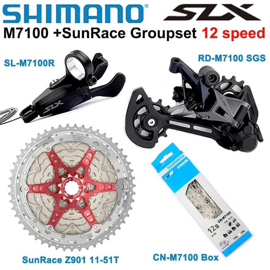 Переключатель передач SHIMANO DEORE SLX M7100, горный велосипед, 1x12-скоростной 50T 51T SL + RD + CSMZ901 + X12 M7100, задний переключатель передач
Переключатель передач SHIMANO DEORE SLX M7100, горный велосипед, 1x12-скоростной 50T 51T SL + RD + CSMZ901 + X12 M7100, задний переключатель передач