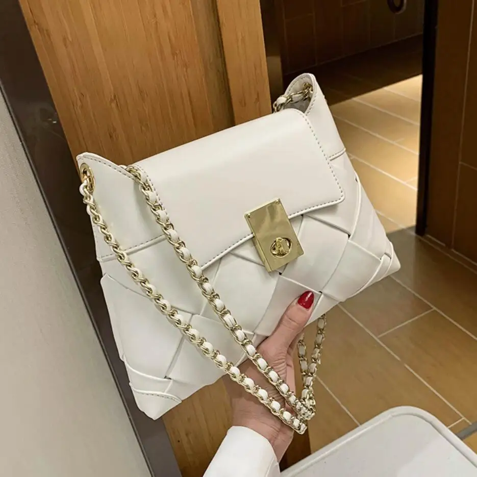 Woven Square Crossbody Bag 2020 Fashion New High Quality PU Leather Women's Designer Handbag Chain Shoulder Messenger Bag
Woven Square Crossbody Bag 2020 Fashion New High Quality PU Leather Women's Designer Handbag Chain Shoulder Messenger Bag