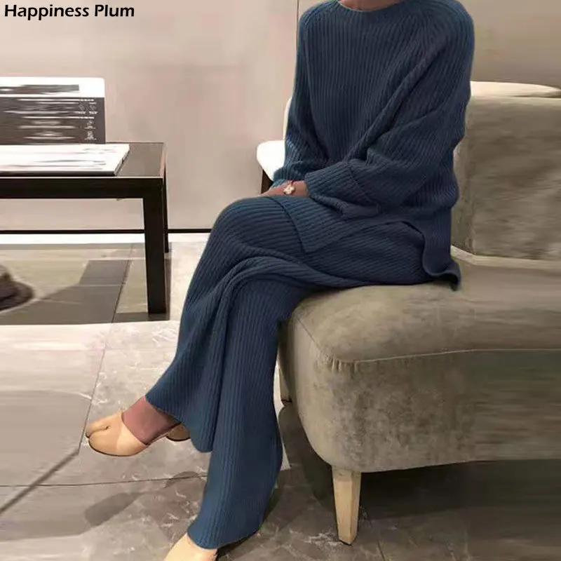 New Fashion Homewear Women Soft 2 Piece Set Autumn Winter Solid O Neck Pullover Tops Knitted Pants Elegant Pajama Women's Suit
New Fashion Homewear Women Soft 2 Piece Set Autumn Winter Solid O Neck Pullover Tops Knitted Pants Elegant Pajama Women's Suit