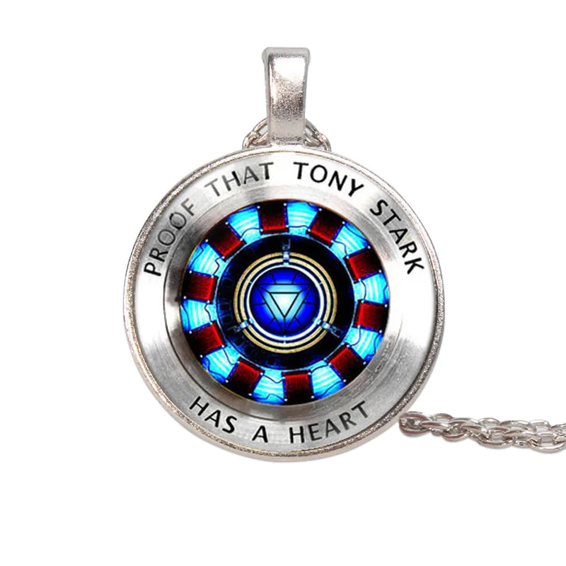 Мстители 4 эндигра Железный человек Tony Stark косплей аксессуары кулон брелок сердце
