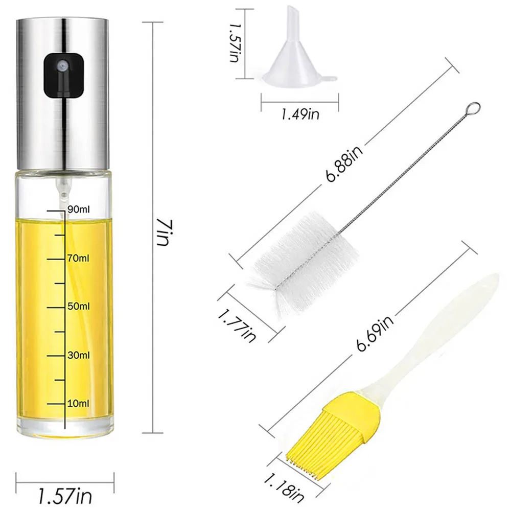 Cook Tool Kit Olive Oil Spray Empty Bottle Vinegar Bottle Oil Dispenser Cooking Tool Salad BBQ Cooking Glass Oil Sprayer Kitchen
Cook Tool Kit Olive Oil Spray Empty Bottle Vinegar Bottle Oil Dispenser Cooking Tool Salad BBQ Cooking Glass Oil Sprayer Kitchen