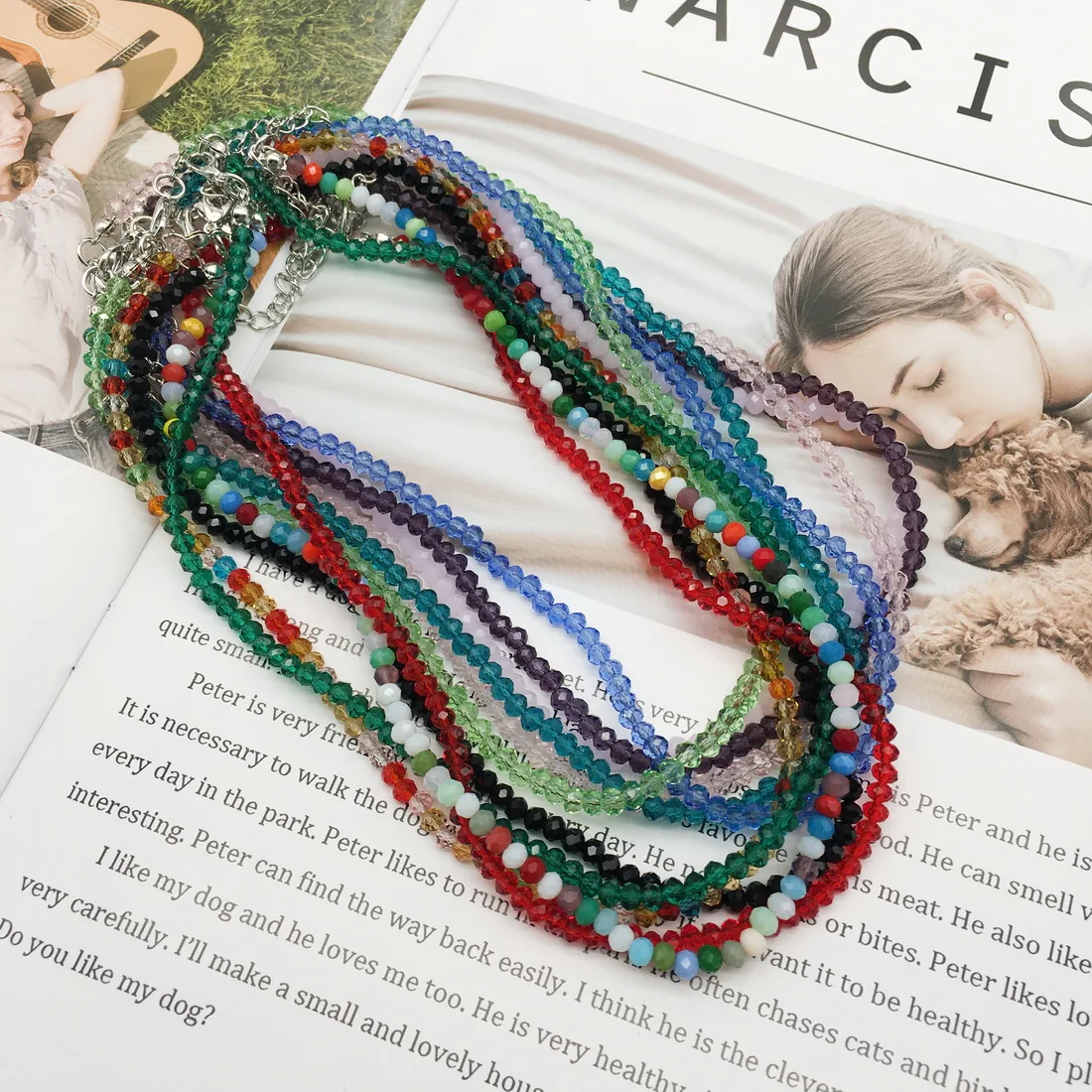 Ожерелья для женщин 2021 Новая мода 3x4 хрустальные бусины нитка Блестящий чокер ожерелье для женщин много цветов ожерелье дешевые ювелирные и... 
Ожерелья для женщин 2021 Новая мода 3x4 хрустальные бусины нитка Блестящий чокер ожерелье для женщин много цветов ожерелье дешевые ювелирные и...