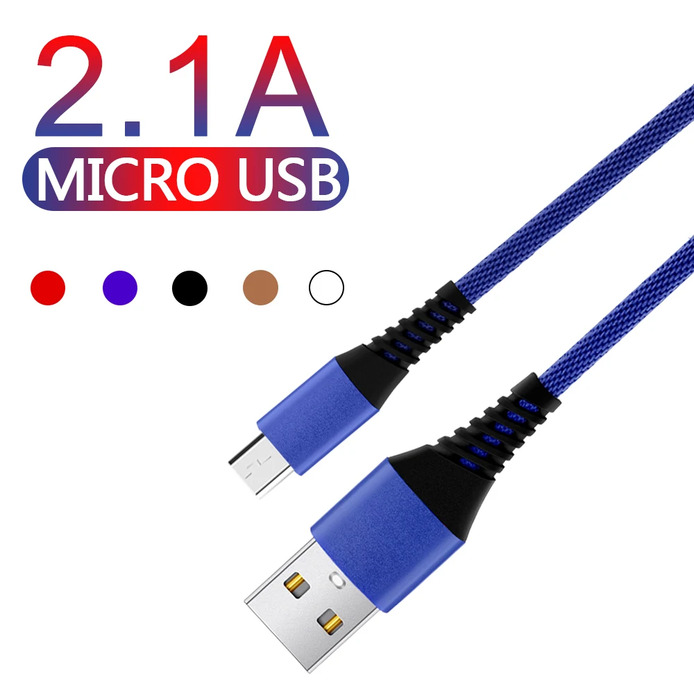 Кабель Micro USB 1 м 2 5 А быстрое зарядное устройство кабели Универсальный шнур для