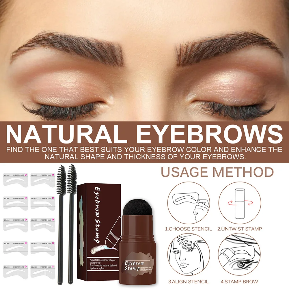 One Step Eyebrow Stamp Shaping Kit Professional Eyebrow Gel Stamp Makeup Kit with 10 Reusable Eyebrow Stencils Eyebrow Brushes
One Step Eyebrow Stamp Shaping Kit Professional Eyebrow Gel Stamp Makeup Kit with 10 Reusable Eyebrow Stencils Eyebrow Brushes