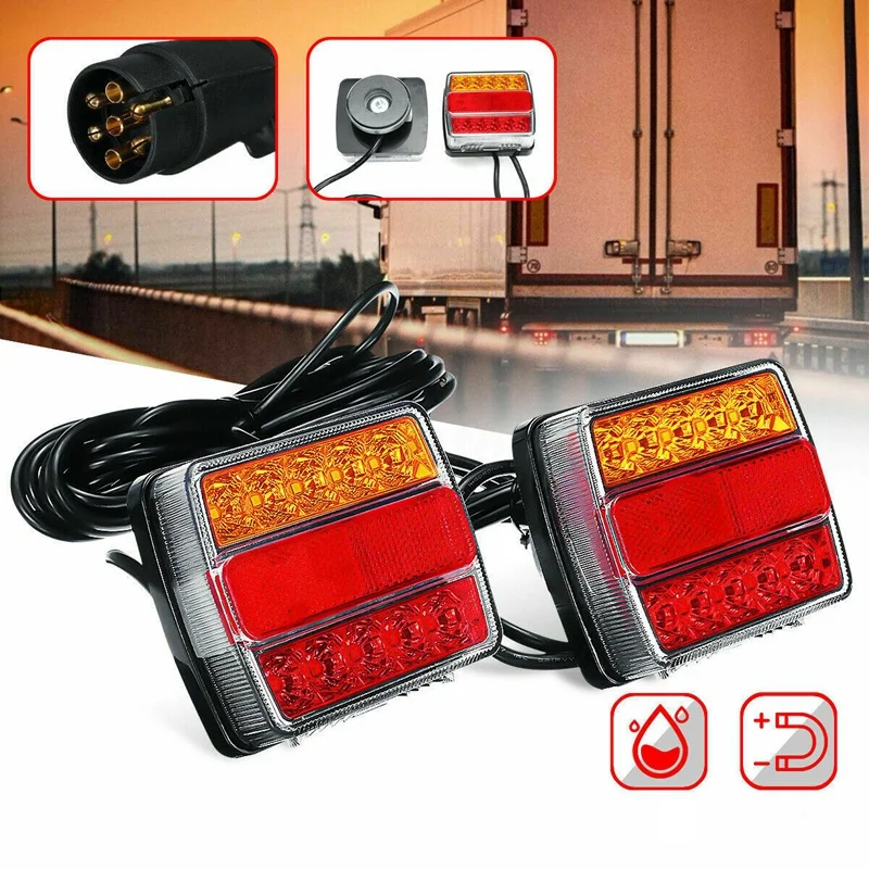 12V/24V Magnetic LED Trailer Light Highlight Taillights Trailer Tractor LED Taillights 7.5M Cable EU Plug
12V/24V Magnetic LED Trailer Light Highlight Taillights Trailer Tractor LED Taillights 7.5M Cable EU Plug
