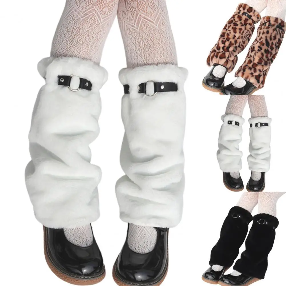 Leg Warmers Solid Color Adjustable Autumn Winter Leopard Plush Warm Leg Socks for Daily Wear
Leg Warmers Solid Color Adjustable Autumn Winter Leopard Plush Warm Leg Socks for Daily Wear