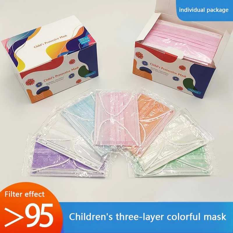 50pcs 3-12 year old Disposable Children's Face Mask three-layer with Meltblown for Kids individual package
50pcs 3-12 year old Disposable Children's Face Mask three-layer with Meltblown for Kids individual package