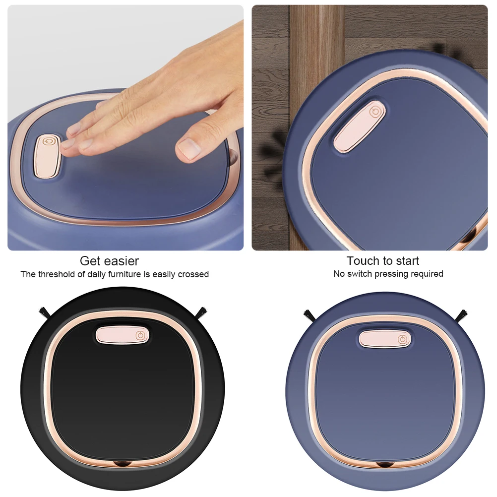 3 In 1 Intelligent Robot Vacuum Cleaner Sweeper 1200 mAh Battery Suction Vacuum Cleaner Robot for Floors Pet Hair Dust
3 In 1 Intelligent Robot Vacuum Cleaner Sweeper 1200 mAh Battery Suction Vacuum Cleaner Robot for Floors Pet Hair Dust
