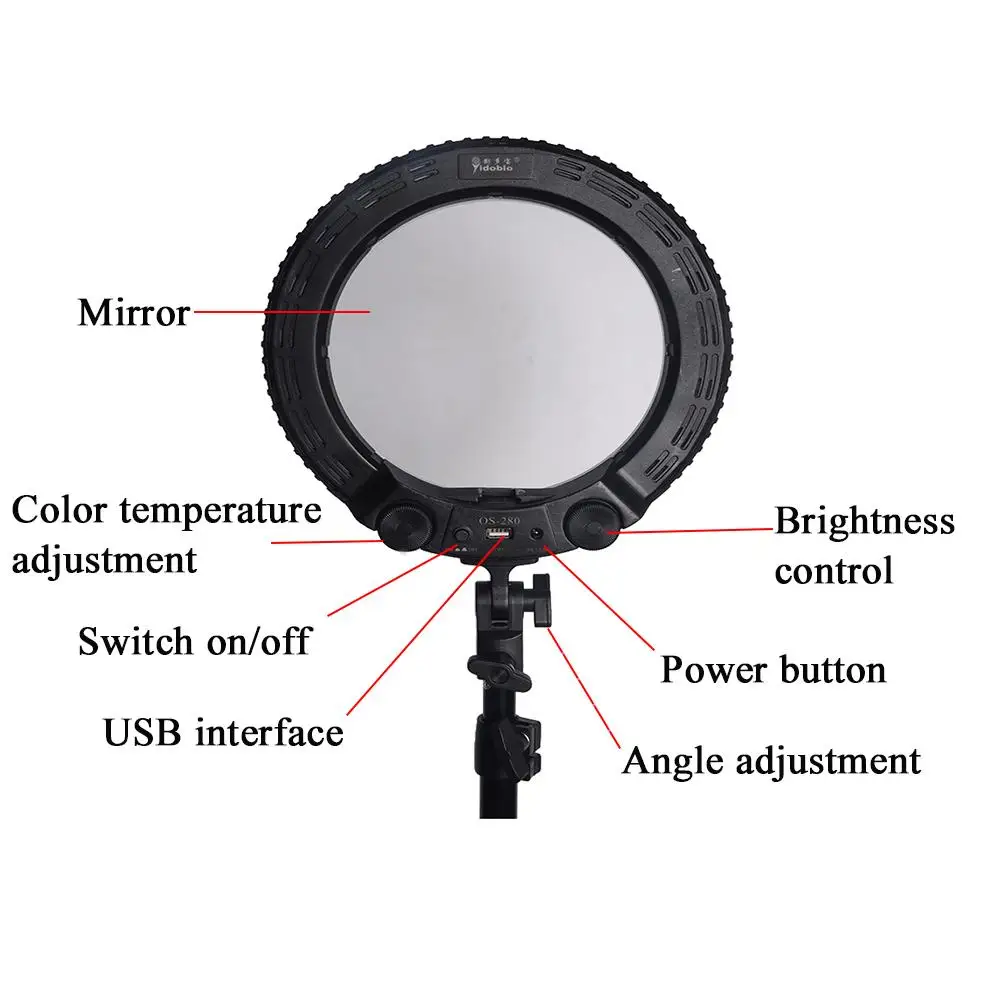 Yidoblo Green/ Pink/ Black QS-280 10 inch mini Beauty Ring Light Ring lamp makeup Ring Light Free shipping
Yidoblo Green/ Pink/ Black QS-280 10 inch mini Beauty Ring Light Ring lamp makeup Ring Light Free shipping
