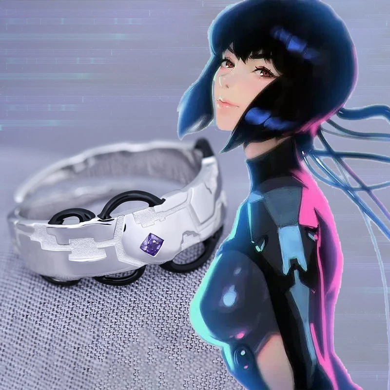 Anime Ghost In The Shell Kusanagi Motoko Cosplay Jewelry 925 Sterling Silver Adjustable Ring Props Womenn Men COS Accessory Gift
Anime Ghost In The Shell Kusanagi Motoko Cosplay Jewelry 925 Sterling Silver Adjustable Ring Props Womenn Men COS Accessory Gift