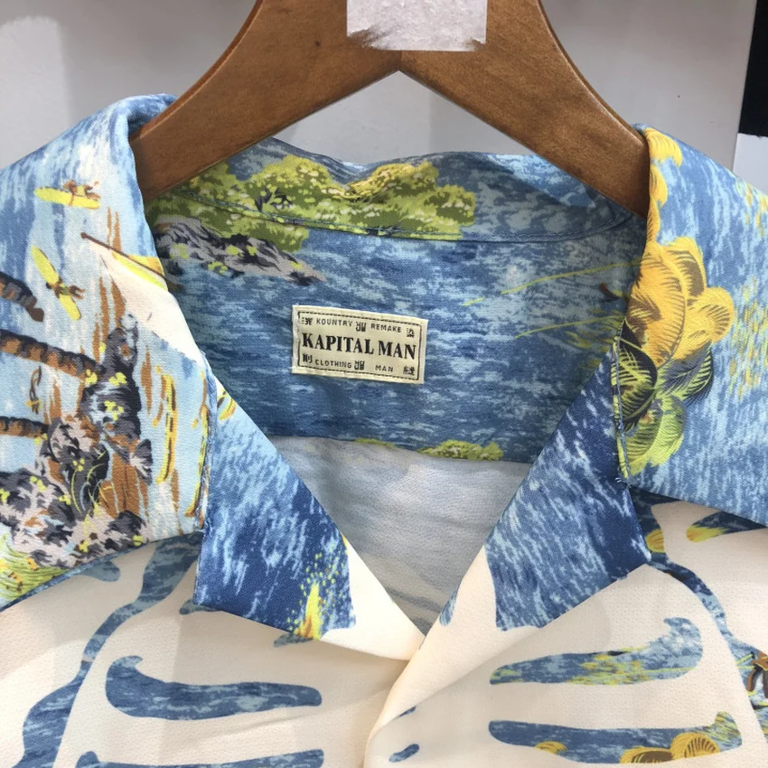 Trendy Bone Printing Men Women High-quality Loose Beach Style Tees KAPITAL Shirts Longsleeve Shirt
Trendy Bone Printing Men Women High-quality Loose Beach Style Tees KAPITAL Shirts Longsleeve Shirt