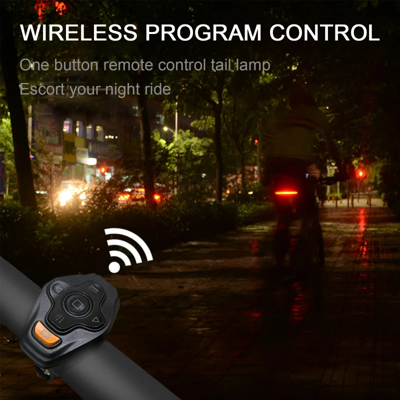 LED Laser Bike Turn Signal Light Wireless Remote Control Turn Signal Rear MTB Bicycle Light USB Rechargeable Bicycle Taillight
LED Laser Bike Turn Signal Light Wireless Remote Control Turn Signal Rear MTB Bicycle Light USB Rechargeable Bicycle Taillight