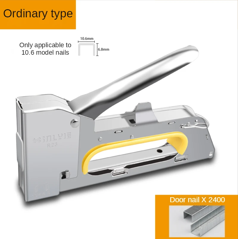 Manual Heavy Duty Hand Nail Gun Furniture Stapler Upholstery For Framing with 2400pc Staples By Free Woodworking Tacker Tools
Manual Heavy Duty Hand Nail Gun Furniture Stapler Upholstery For Framing with 2400pc Staples By Free Woodworking Tacker Tools