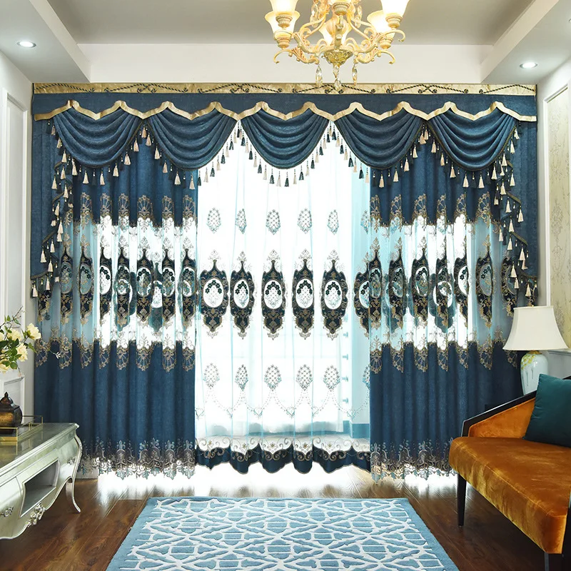 New European Style Light Luxury High-end Curtain Luxury and Elegant High Shading Chenille Curtains for Living Room Bedroom
New European Style Light Luxury High-end Curtain Luxury and Elegant High Shading Chenille Curtains for Living Room Bedroom