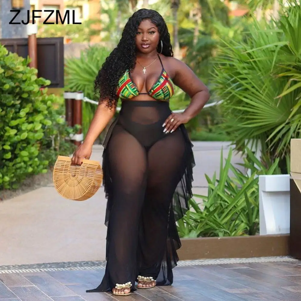 Black Sheer Mesh High Waist Club Party Trouser Women Sexy Side Ruffles Spliced Bandage Pant Summer Perspective Beach Sweatpants
Black Sheer Mesh High Waist Club Party Trouser Women Sexy Side Ruffles Spliced Bandage Pant Summer Perspective Beach Sweatpants