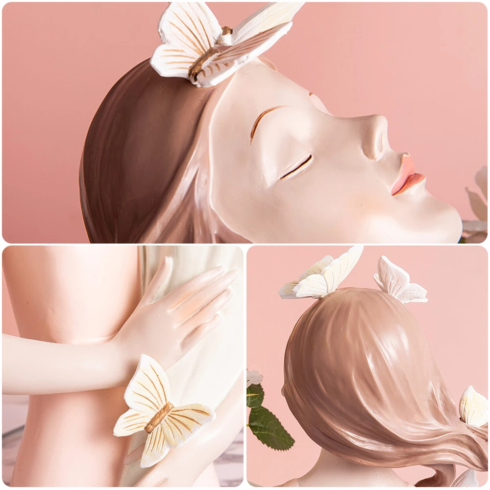 Butterfly Girl Resin Sculpture Character Model Vase Modern Home Decor Living Room Bedroom Countertop Vase Gift Nordic Decor Home 
Butterfly Girl Resin Sculpture Character Model Vase Modern Home Decor Living Room Bedroom Countertop Vase Gift Nordic Decor Home