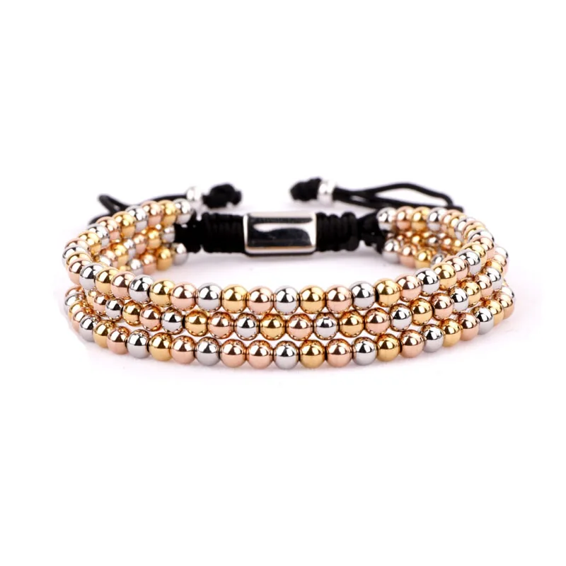 Hot selling high quality luxury 4mm stainless steel bead men women fashion jewelry adjustable bracelet gift for her/him
Hot selling high quality luxury 4mm stainless steel bead men women fashion jewelry adjustable bracelet gift for her/him