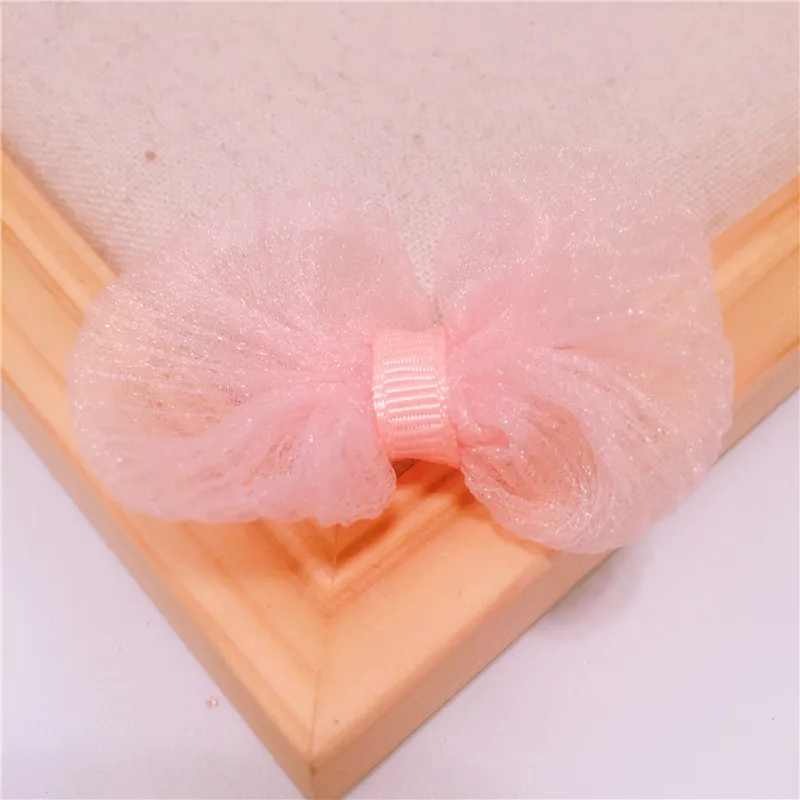15pcs/lot 6*3.7cm DIY mesh fabric bowknot for handmade children's Headdress accessories | Дом и сад