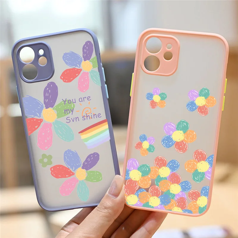 Colorful Flowal Flower Phone Case for IPhone 13 Pro 12 Mini 11 Pro Max XR XS X 8 7 6Plus SE 2020 Clear Hard PC Back Cover Shell
Colorful Flowal Flower Phone Case for IPhone 13 Pro 12 Mini 11 Pro Max XR XS X 8 7 6Plus SE 2020 Clear Hard PC Back Cover Shell