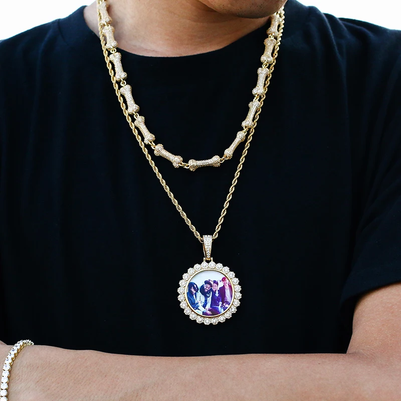 Zircon Customized Photo Flower Shaped Medallion Necklace & Pendant For Men Women Hip Hop Rock jewelry Birtheday Gift Anniversary
Zircon Customized Photo Flower Shaped Medallion Necklace & Pendant For Men Women Hip Hop Rock jewelry Birtheday Gift Anniversary