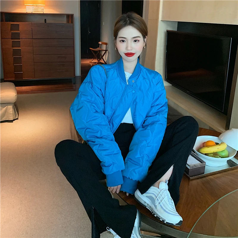 Women Bomber Short Jacket Solid Parkas Zippered Loose Casual Overcoat Outwear Winter Autumn
Women Bomber Short Jacket Solid Parkas Zippered Loose Casual Overcoat Outwear Winter Autumn
