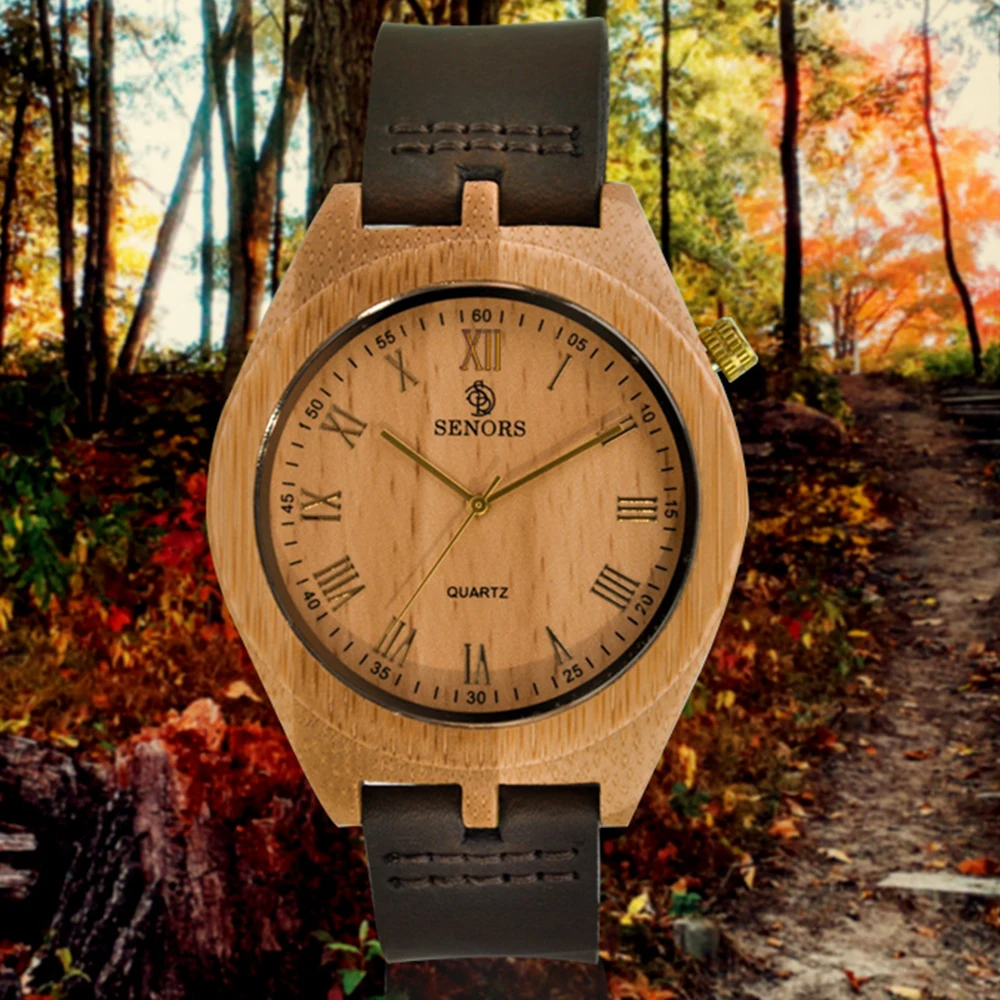 Fashion Bamboo Wood Watch Men Women Soft Leather Strap Quartz Wooden Watches Simple Bracelet Dress Clock Gift for Lovers
Fashion Bamboo Wood Watch Men Women Soft Leather Strap Quartz Wooden Watches Simple Bracelet Dress Clock Gift for Lovers