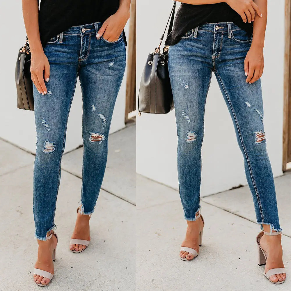 Hirigin Newest Hot Women Plus Size Stretch Ripped Distressed Skinny High Waist Denim Pants Shredded Jeans Trousers
Hirigin Newest Hot Women Plus Size Stretch Ripped Distressed Skinny High Waist Denim Pants Shredded Jeans Trousers