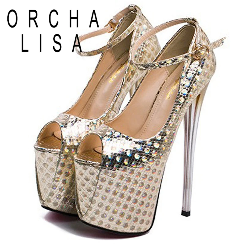 ORCHA LISA/женские летние пикантные блестящие женские туфли лодочки с открытым